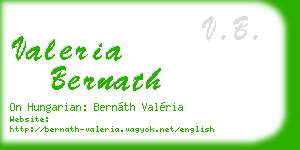 valeria bernath business card